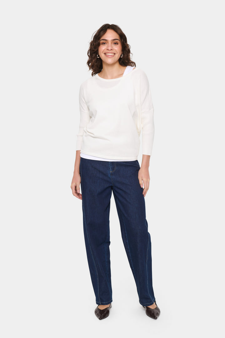 Saint Tropez 30500003 st tropez mila r-neck pullover ICE