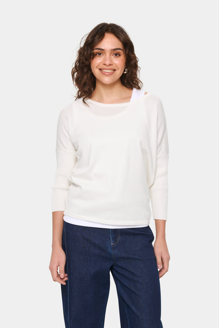 Saint Tropez 30500003 st tropez mila r-neck pullover ICE