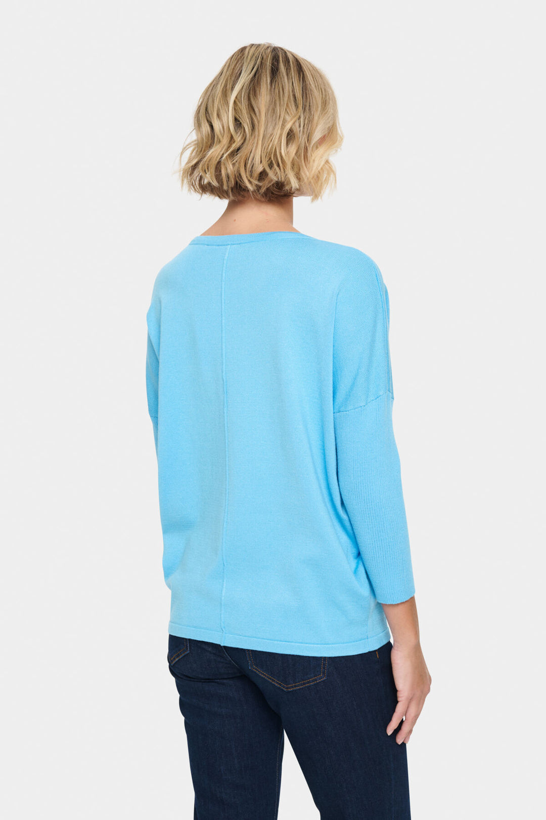Saint Tropez 30500003 SAINT TROPEZ MILA ROUND NECK PULLOVER ethereal blue