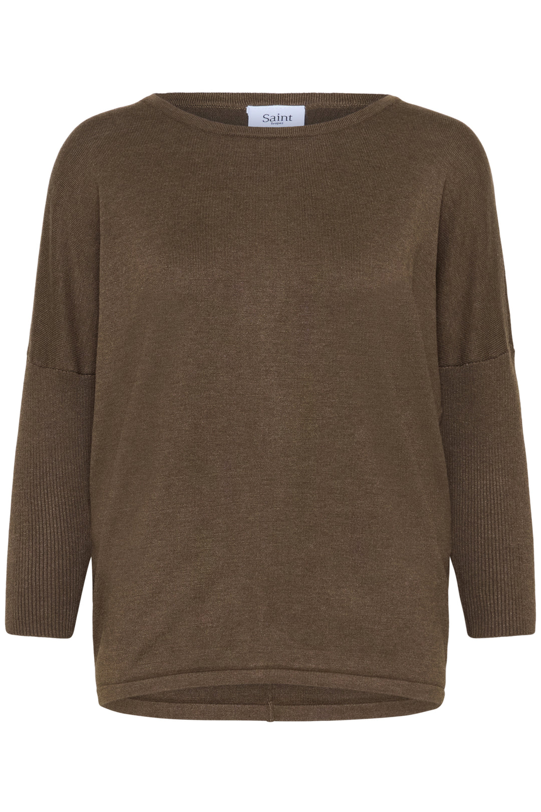 Saint Tropez 30500003 SAINT TROPEZ MILA ROUND NECK PULLOVER Fondue Fudge